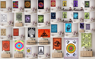Wandbehang Baumwolle Plakat Größe Yoga Matte Ethnisch Indisch Handmade Dekor