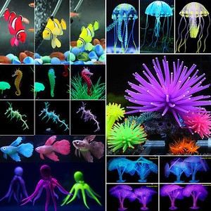 Fish Tank Artificial Ornament Animal Plant Aquarium Landscaping Underwater Decor