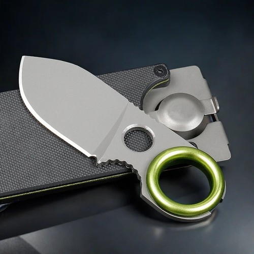 Portable Pocket Knife EDC GDC Camping Multi-tool Fixed Blade Keychain Money Clip - Picture 3 of 6