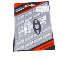 Oil Feed Restrictor Flange for T3 & T4 w/ integrated- 4AN male flare , Aluminum.