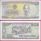 VIETNAM 1000 DONG 1988 UNC HY,SECOND NEW DONG,PORTRAIT OF HO CHI MINH (1890-1969