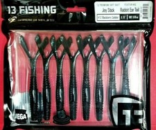 2 PACK 13 Fishing Soft Bait 5" Rabbit Ear Tail 8 PACK x 2 #12 Blackberry Cobbler