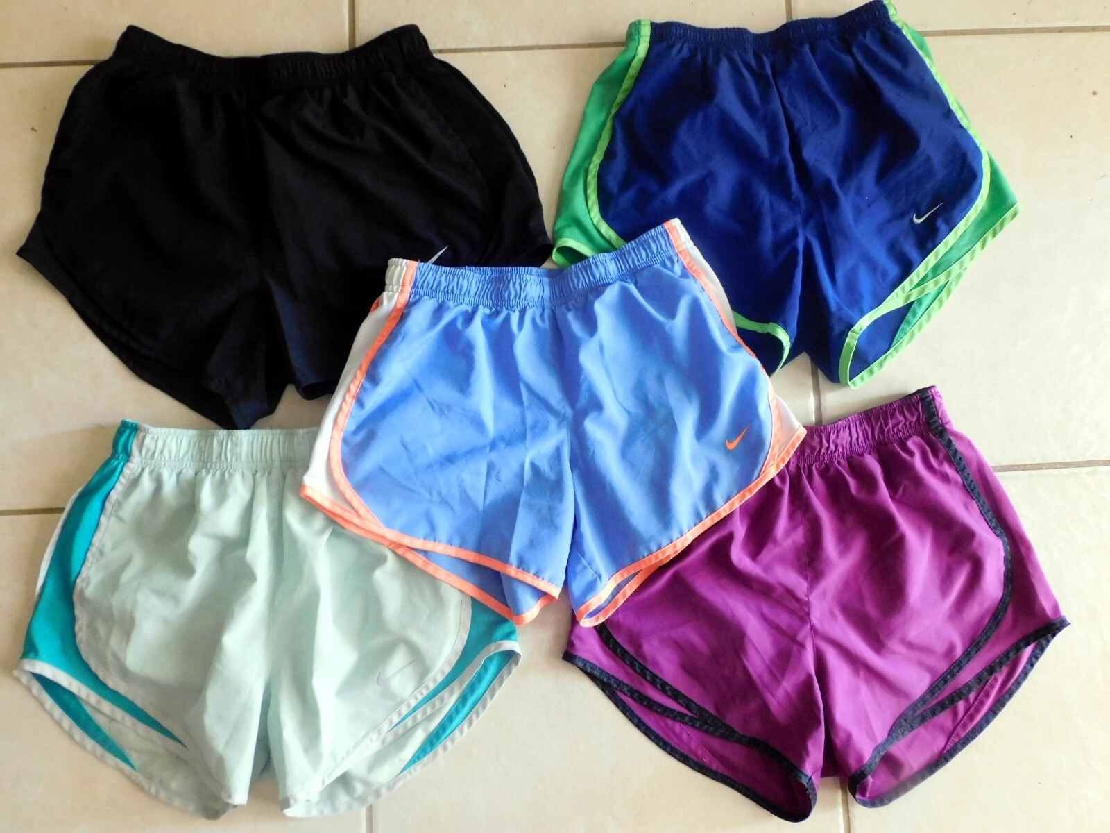 SHORTS Womens Lot 5 NIKE Dri-Fit Tempo Running Yoga Athletic Sz XS & S EUC (tld)-image