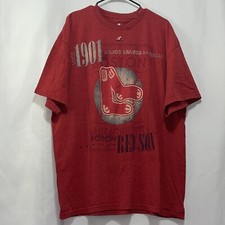 Boston Red Sox t shirt red large graphic mens size 2xl euc e300