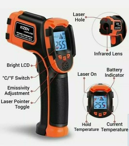 Kizen LaserPro LP300 Infrared Thermometer Non-Contact Digital Laser
