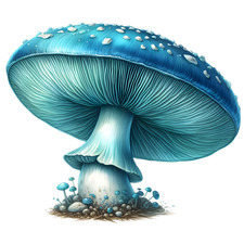 Wall decal sticker mushroom wall sticker 18 x 18 cm large
