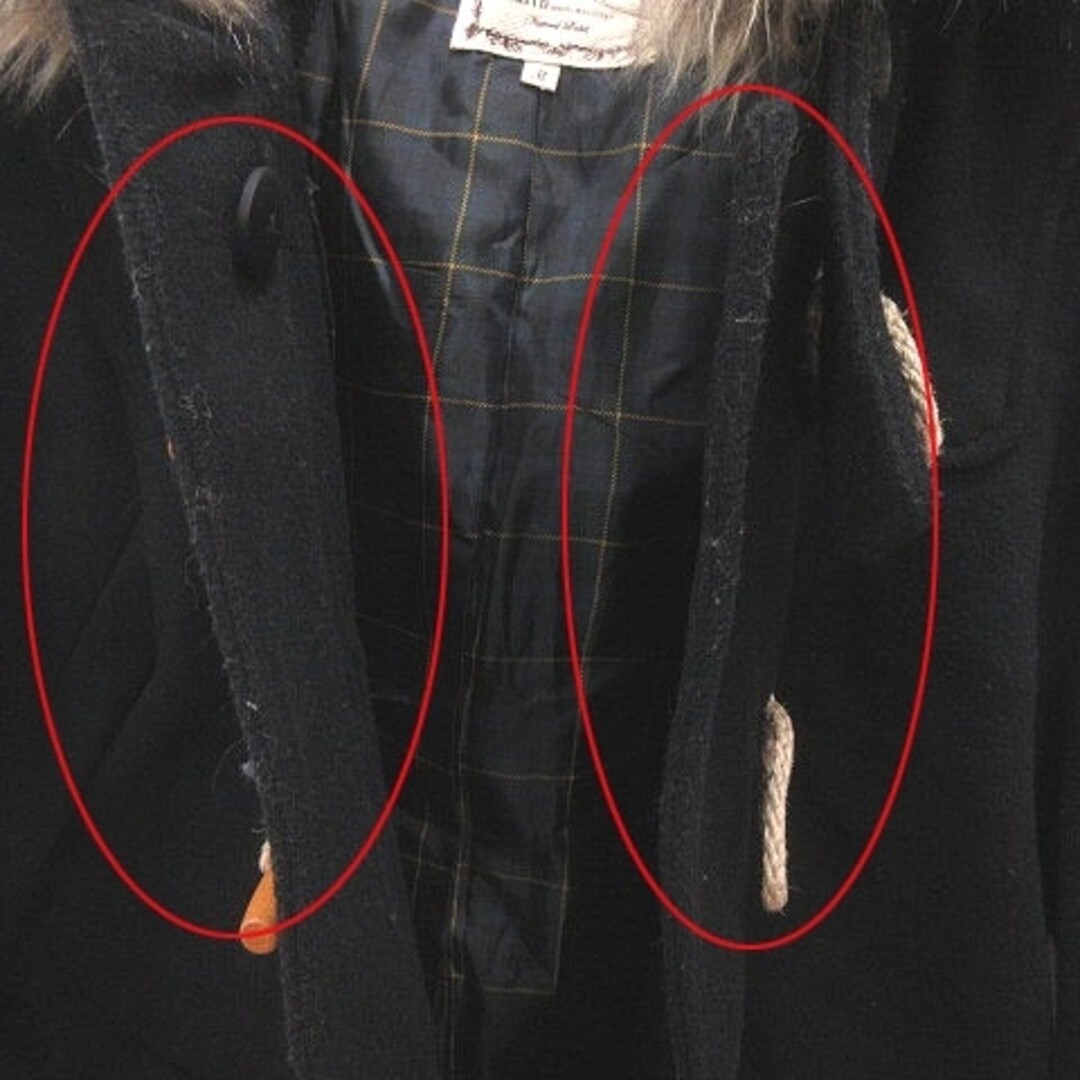 Earth Music & Ecology Duffle Coat Full Lining M Black MS Earth Music & Ecology Duffle Coat Full Lining M Black MS