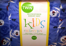 Pirate Skulls Boys Twin Sheet Set