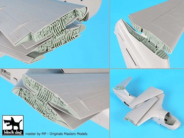 Black Dog 1/48 S-3 Viking USN Aircraft Folding Wings & Tail (for