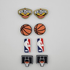 NBA New Orleans Pelicans Basketball Team For Crocs Shoe Charms - 8 Pieces