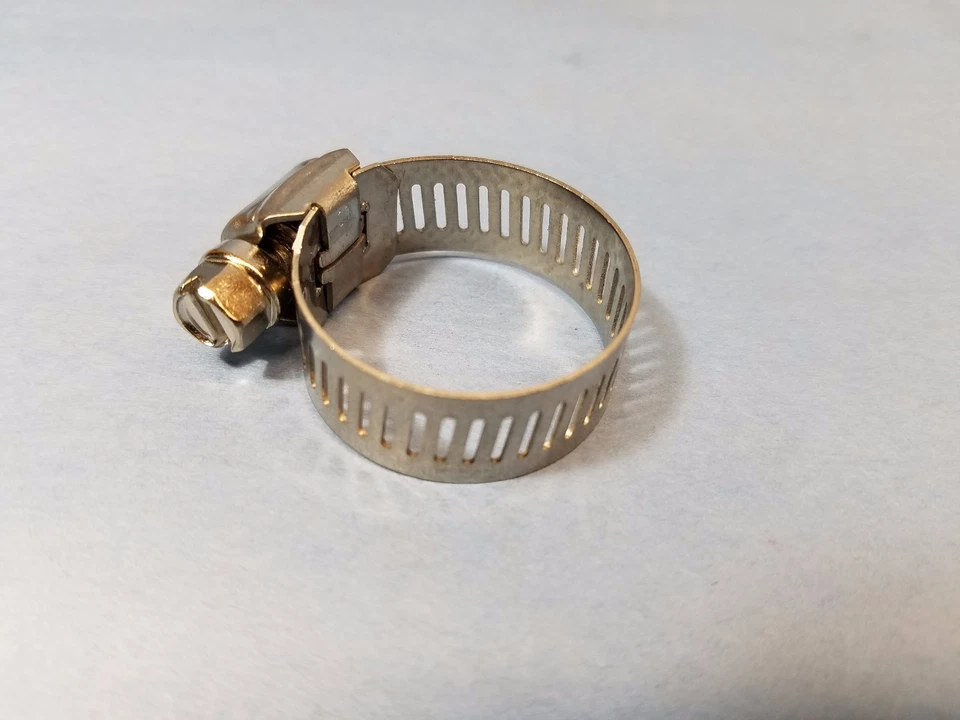 NUEVA ABRAZADERA DE MANGUERA WORM-DRIVE 10 PK 5/8”- 1 1/4” ABRAZADERA Y TORNILLO DE ACERO INOXIDABLE. Foto 3 de 4