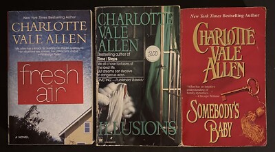 3 Charlotte Vale Allen Books- Somebody's Baby, Illusions, and Fresh Air
