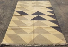 Vintage Traditional Handmade Beautiful Scandinavian Floor Rug Carpet 220x164 cm