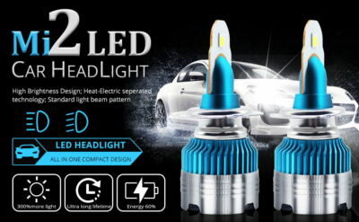 SKODA YETI 2014+2x H7 Headlight Kit LED BULLET Bulbs PURE WHITE 6500K