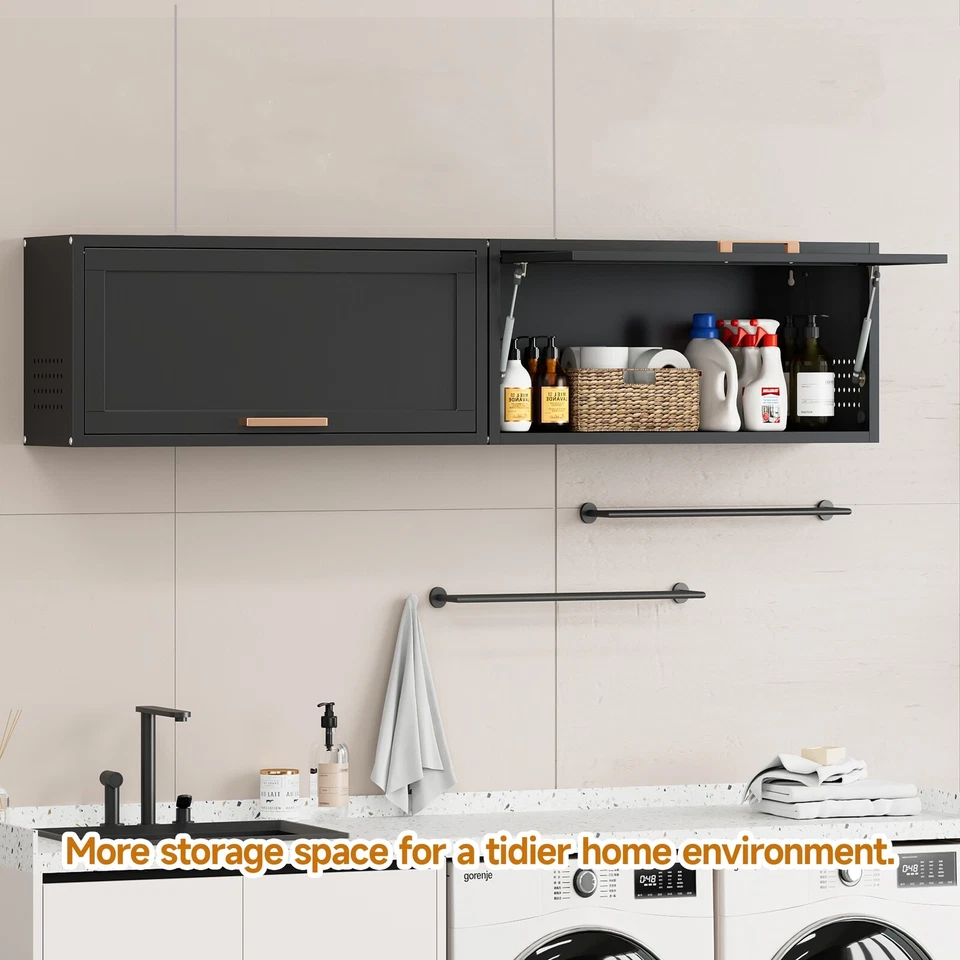 KOOYON Wall Mounted Kitchen Cabinet Bathroom Garage Tool Storage Wall Medicine Cabinet