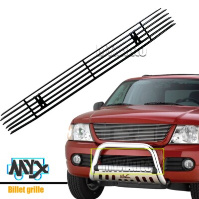 Black Bumper Billet Grille Fits 2004-2012 Chevy Colorado/GMC Canyon 04 12 Grill