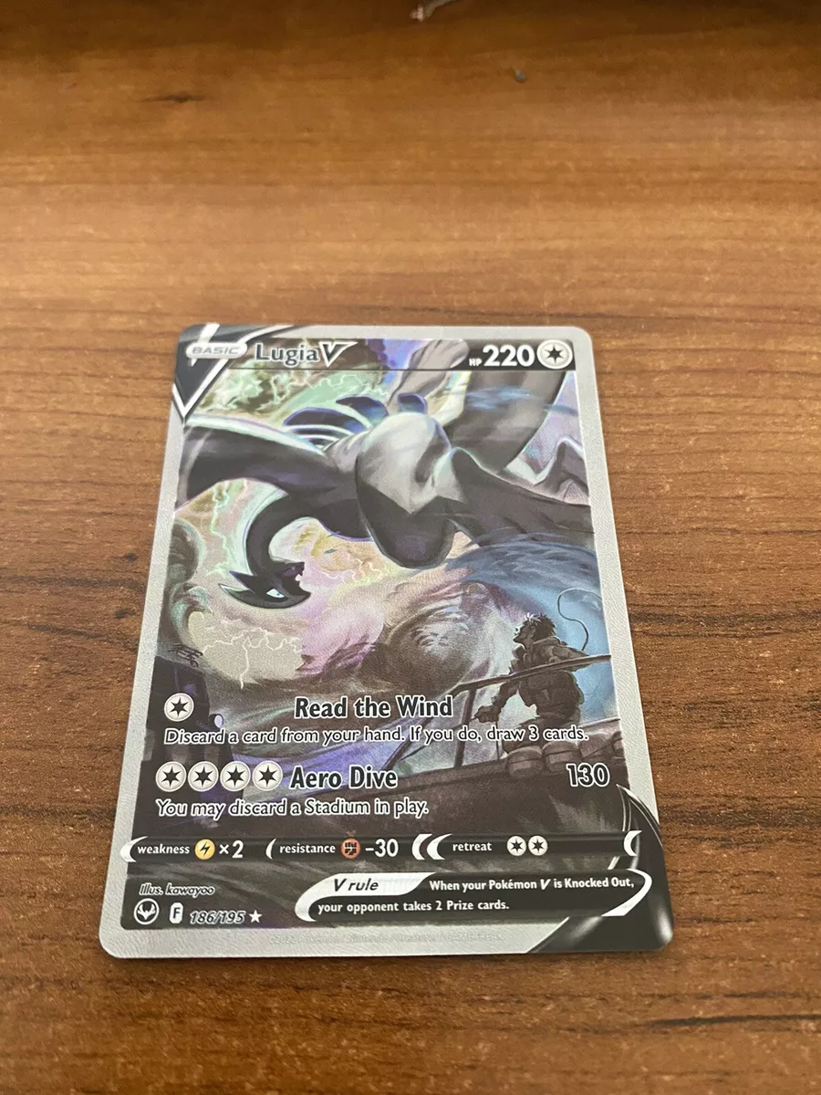 Carte Pokemon LUGIA V alternative 186/195 Tempête Argenté Ultra rare NEUVE