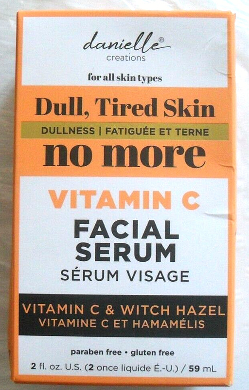 DANIELLE CREATIONS VITAMIN C & WITCH HAZEL FACIAL SERUM 2 FL. OZ. - NEW IN BOX