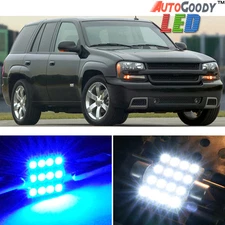 13 x Premium Blue LED Lights Interior Package Chevy Trailblazer 2002-2009 + Tool