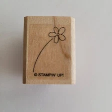 Flower Stem Mounted Rubber Stamp Stampin' Up