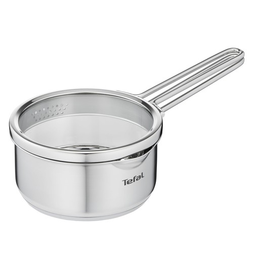 Tefal Nordica Stielkasserolle 16 cm Siebdeckel zum sicheren und mühelosen Abg...
