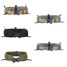 Tactical Quick Release Molle Waist Belt Padded Belt Strap with Hang Metal Buckle