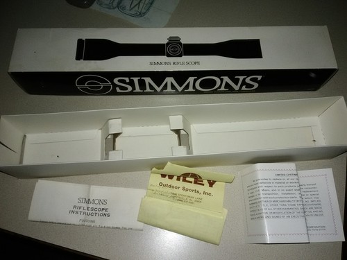 EMPTY rifle scope BOX - 1072 Simmons 24x40 Silhouette W/ Paperwork | eBay