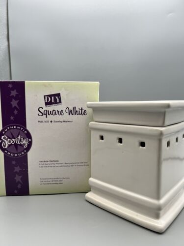 Scentsy Square White Warmer DIY New - 第 1/3 張圖片