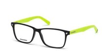 DSQUARED2 DQ5201 005 Black/Green Plastic Optical Eyeglasses Frame 55-15-145 RX