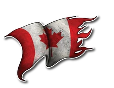 Canada Canadian Flag Vinyl Decal Bumper Sticker Truck Car Window Maple Leaf 3M