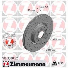 2x Bremsscheibe vorne für VW CC B7 358 EOS 1F7 Golf 5 1K1 1K5 6 5K1 517 | 26227
