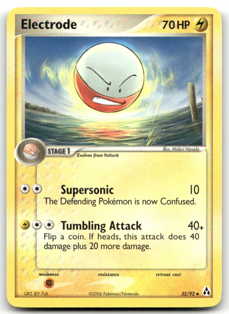 Electrode 32/92 Uncommon Legend Maker Pokemon Lightly Played