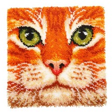 Craft Buddy Brown Cat Latch Hook Kit