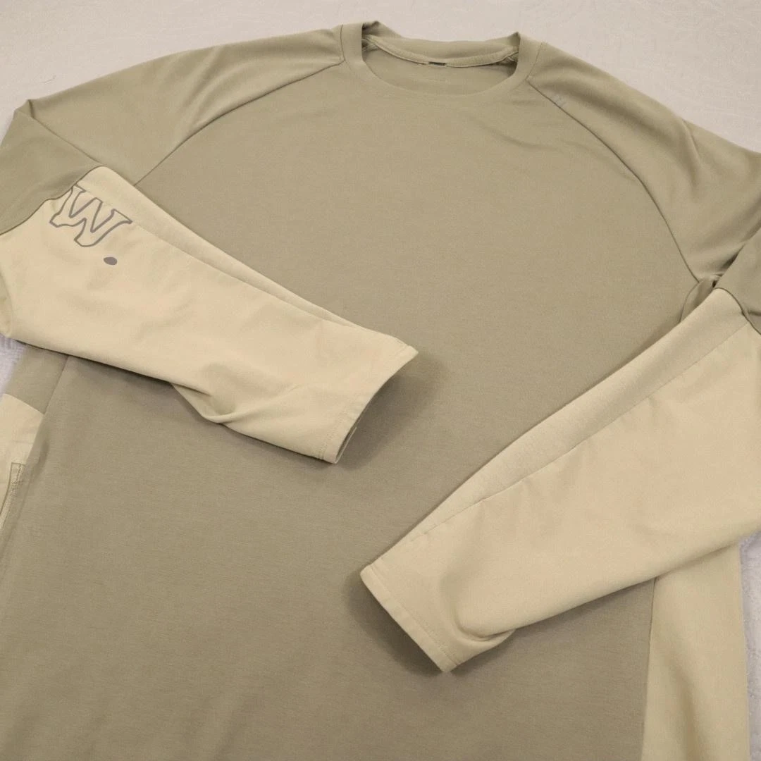 Lululemon x Wilderness Escape and Explore Long Sleeve Shirt Mens XL Green Tech