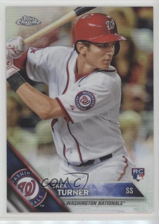 2016 Topps Chrome Refractor Trea Turner #32 03ty