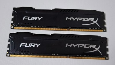 Kingston HyperX FURY 8GB (2x4GB) DDR3 1866 CL10 schwarz   HX318C10FRK2/8
