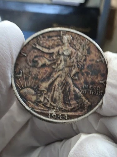 1944 Walking Liberty Half Old Soap Holder
