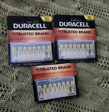 3 Packs Duracell Size 10 Hearing Aid Battery 24 Total Batteries