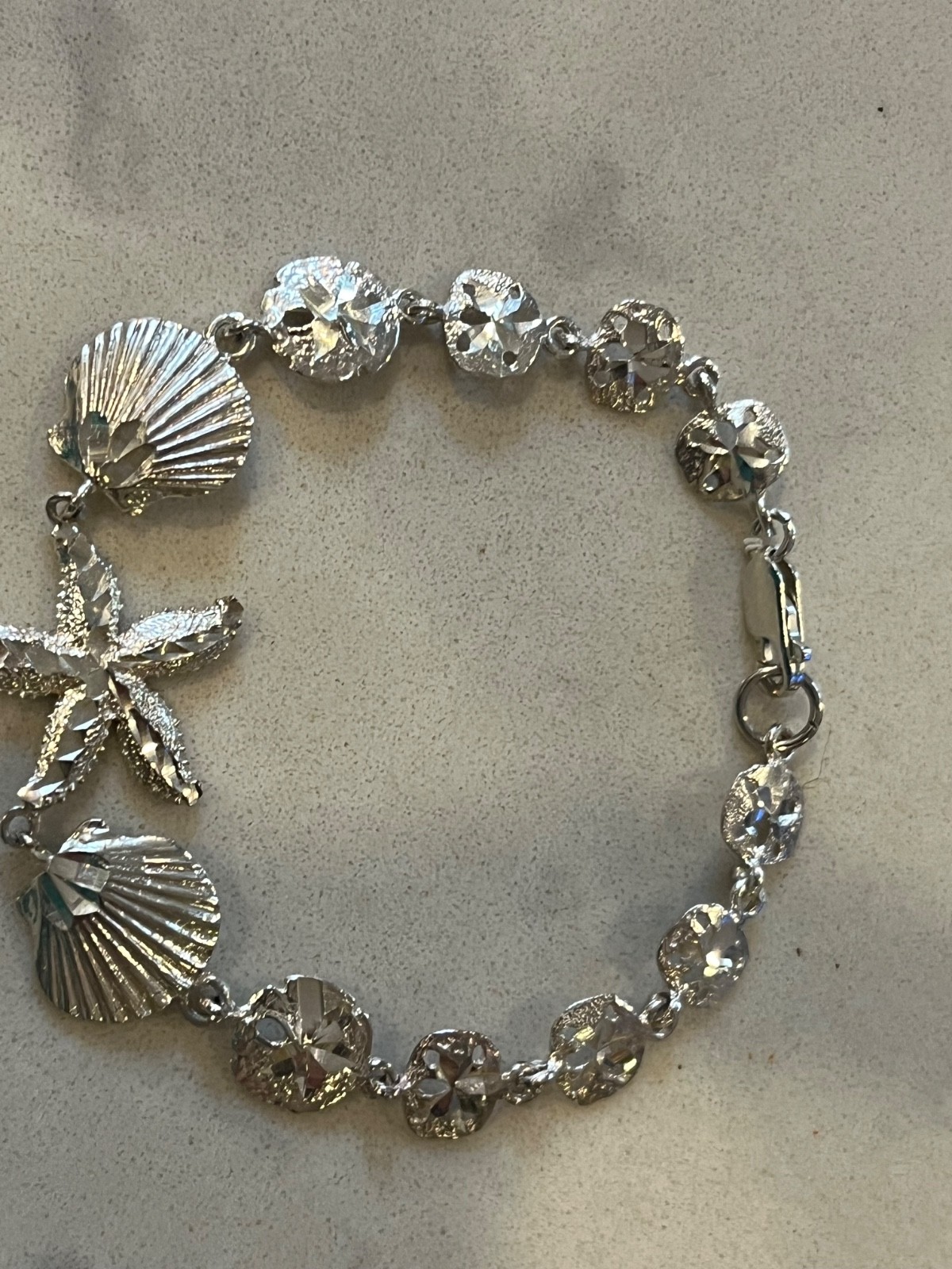 Sterling Silver Seashell Sand Dollar Shell Starfi… - image 2