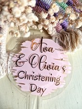 Personalized Acrylic Cake Topper - Happy Birthday