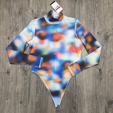 Jordan Bodysuit Size Large Womens Multicolor Mountainside Long Sleeve Tight Fit