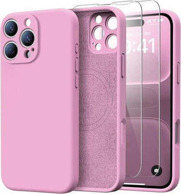 For iPhone 16 Pro Max Case w/Silicone Shockproof Protection w/Screen Protector p