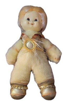 Vintage 1985 Wonder Whims Plush Sunprince Doug & Debby Hennings Yellow Doll