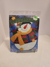 Design Works Happy Holidays Snowman Felt Kit 5151 NEW