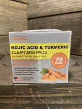 1 Box Turmeric Cleansing Pads, Kojic Acid and Turmeric Cleansing Pads for Face