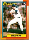 1990 Topps Baseball Nolan Ryan Texas Rangers Base Card NM HOF Set Filler #1