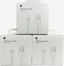  Bulk Lot of 3pcs Apple Lightning To USB Cable 1m 