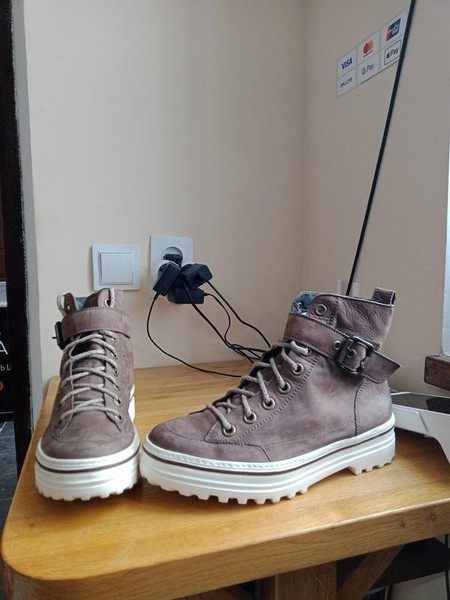 Women Paul Green Boots White Leather 39