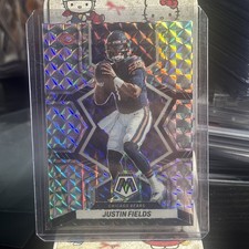 2022 Panini Mosaic Silver Mosaic Prizm Justin Fields #33 Chicago Bears