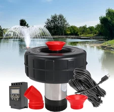 Pond Fountain Aerator Floating Aerating Pond Fountain Pump 120V 750W 1HP 15000 G